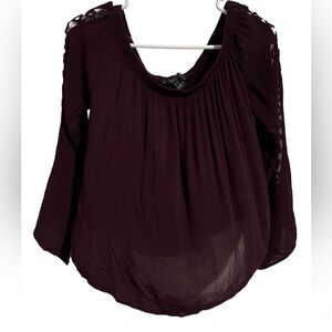 Open neck/Elastic Neckline Hang Blouse